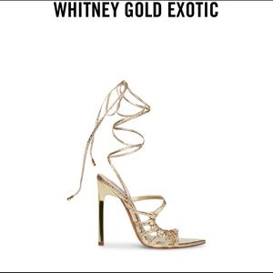Steve Madden Gold heels size 7 brand new never worn